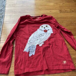 Mini BODEN Harry Potter Hedwig Long Sleeve T Shirt Youth Size 8-9 Y